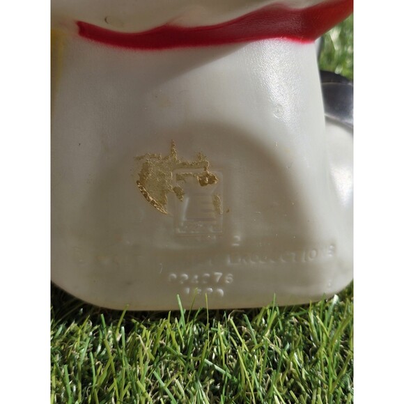 Vintage Empire Santa Mickey Mouse 15" Blow Mold Walt Disney W/ New Cord Led Bulb - Picture 8 of 11